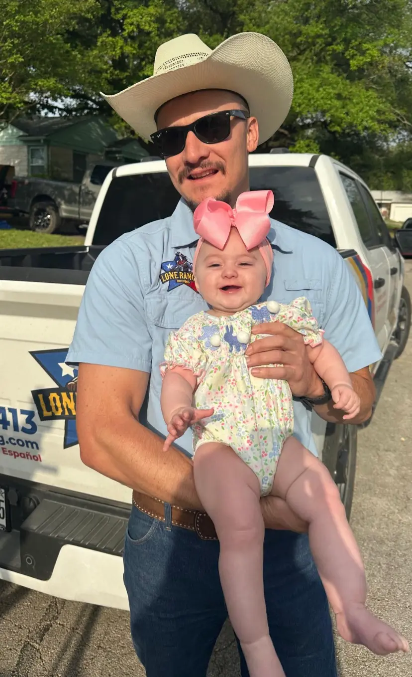 Lone Ranger Roofing owner Julio Rojas featured in a humanized Facebook branding ad